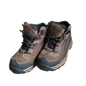 Timberland Boy Toddler Brown Black Tie Waterproof Boots Size 7
